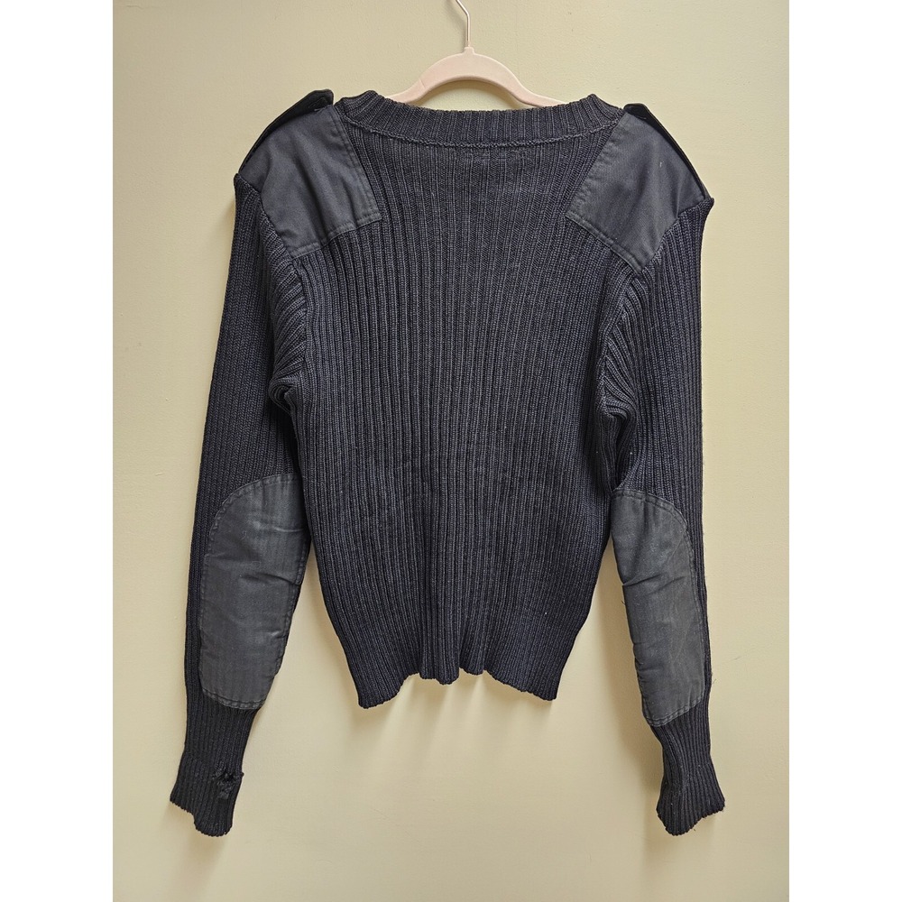 Vintage‎ Brigade Quartermasters Blue United States Air Force Uniform Wool V-Neck - Picture 2 of 4